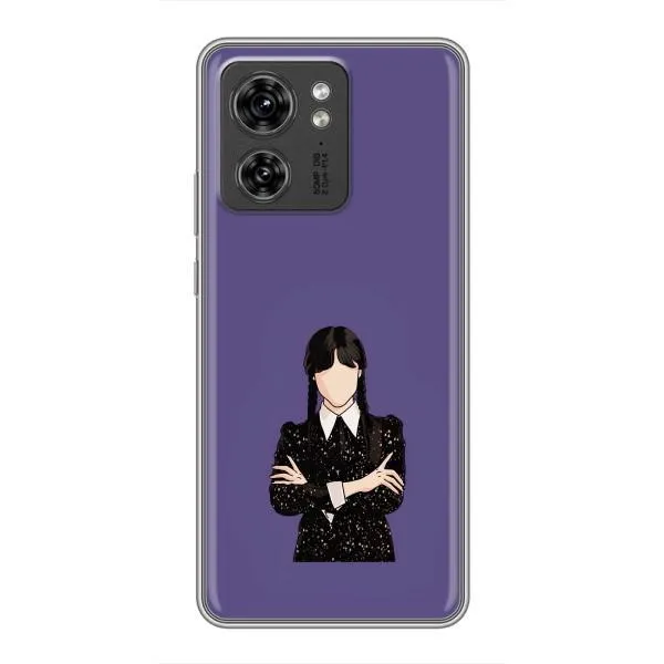 Чехол с принтом «Уэнздей в черном» для Motorola Edge 40 Pro Чехол с принтом «Уэнздей в черном» для Motorola Edge 40 Pro
