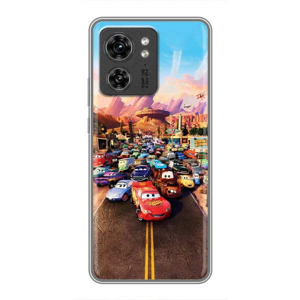 Чехол с принтом «Тачки на трассе» для Motorola Edge 40 Pro