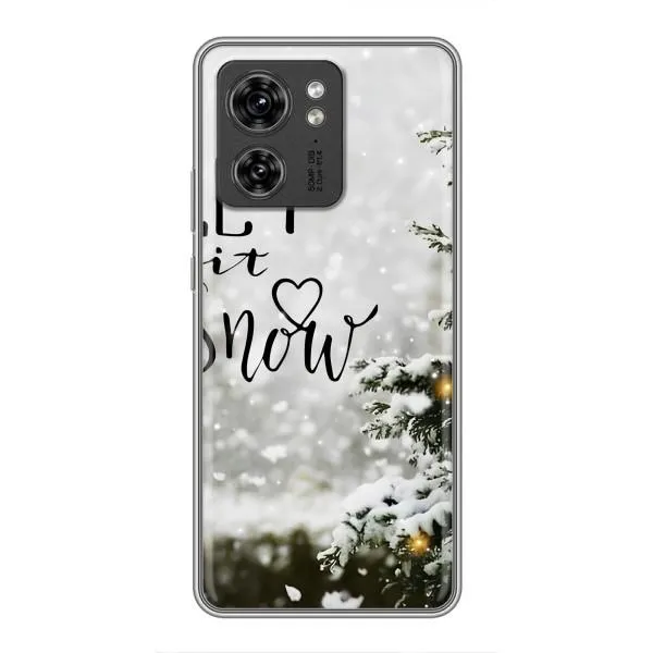 Чехол с принтом «Let it snow» для Motorola Edge 40 Pro