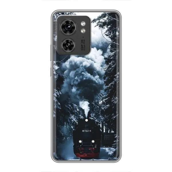 Чехол с принтом «Зимний поезд» для Motorola Edge 40 Pro