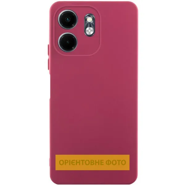 Чехол TPU GETMAN Liquid Silk Full Camera для Motorola Edge 50 Fusion — Бордовый