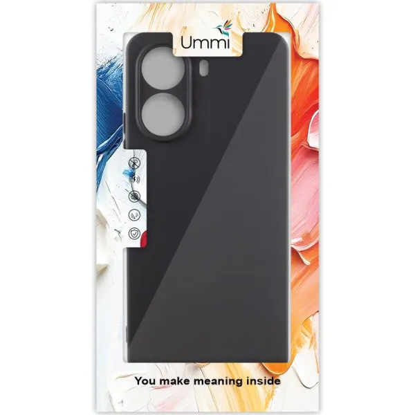 Чехол Silicone Cover Ummi Lakshmi Full Camera (AA) для Motorola Edge 50 Fusion — Черный — фото 2