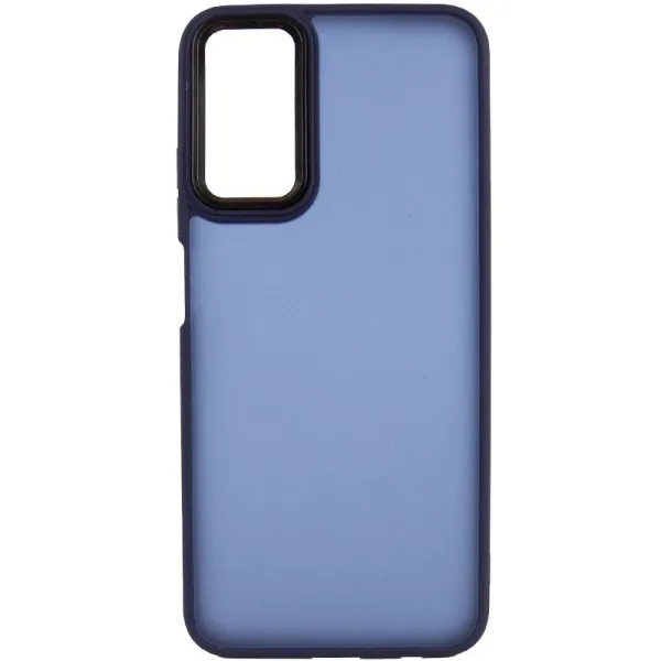 Чохол TPU+PC Lyon Frosted для Motorola Edge 50 Fusion / G85 — Темно-синій — фото 2