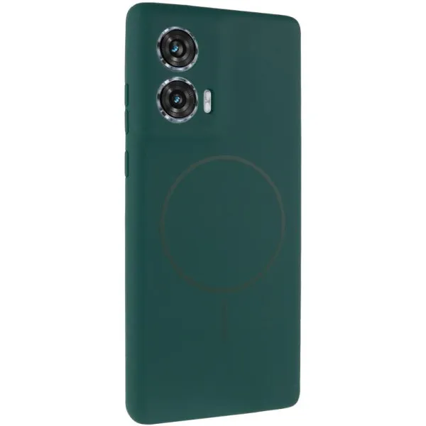 Чехол Silicone Cover Lakshmi Full Camera (AA) with Magnetic Fit для Motorola Edge 50 Fusion — Зеленый — фото 1
