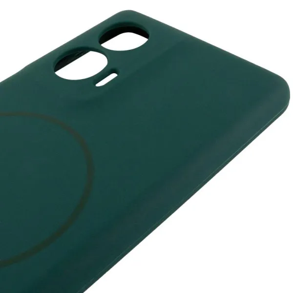Чехол Silicone Cover Lakshmi Full Camera (AA) with Magnetic Fit для Motorola Edge 50 Fusion — Зеленый — фото 4