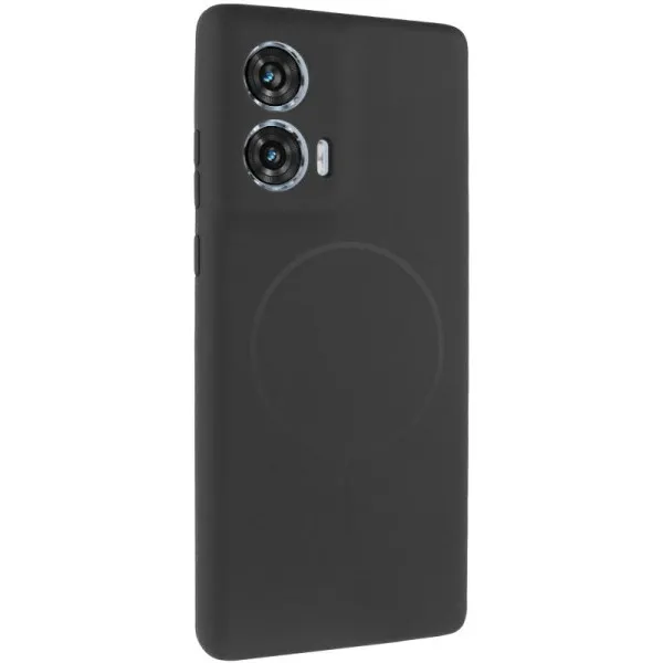 Чехол Silicone Cover Lakshmi Full Camera (AA) with Magnetic Fit для Motorola Edge 50 Fusion — Черный — фото 1