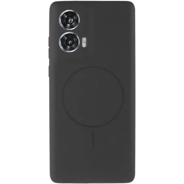 Чехол Silicone Cover Lakshmi Full Camera (AA) with Magnetic Fit для Motorola Edge 50 Fusion — Черный — фото 2