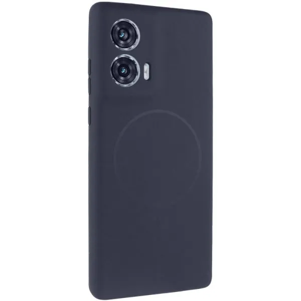 Чехол Silicone Cover Lakshmi Full Camera (AA) with Magnetic Fit для Motorola Edge 50 Fusion — Темно-синий