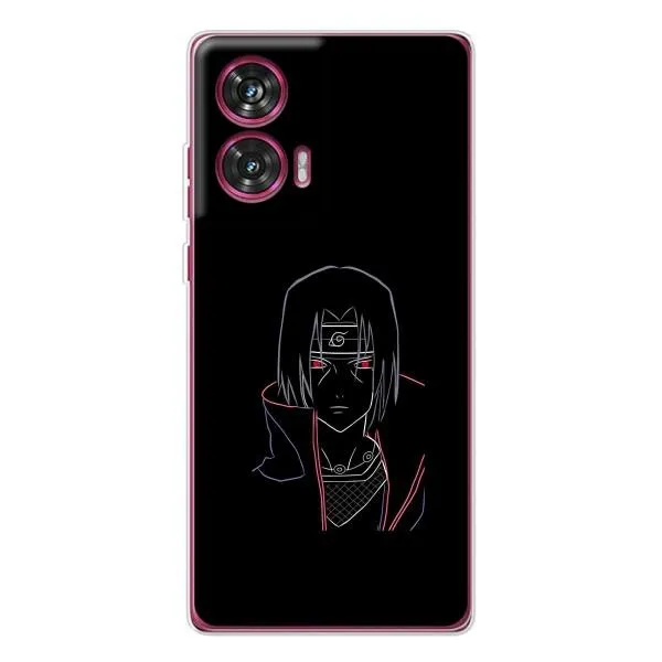 Чехол с принтом «силуэт Итачи» для Motorola Edge 50 Fusion