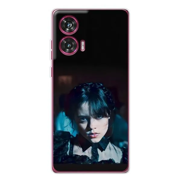Чехол с принтом «взгляд Уэнздей» для Motorola Edge 50 Fusion