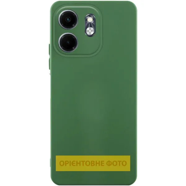 Чехол TPU GETMAN Liquid Silk Full Camera для Motorola Edge 50 Pro — Зеленый