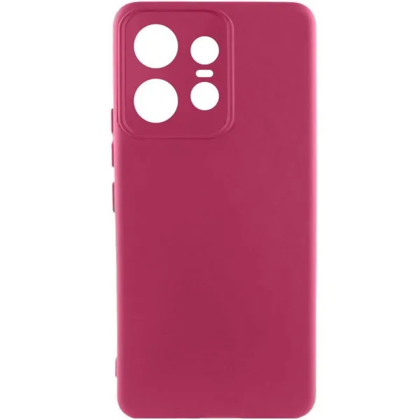 Чохол Silicone Cover Ummi Lakshmi Full Camera (AA) для Motorola Edge 50 Pro — Бордовий