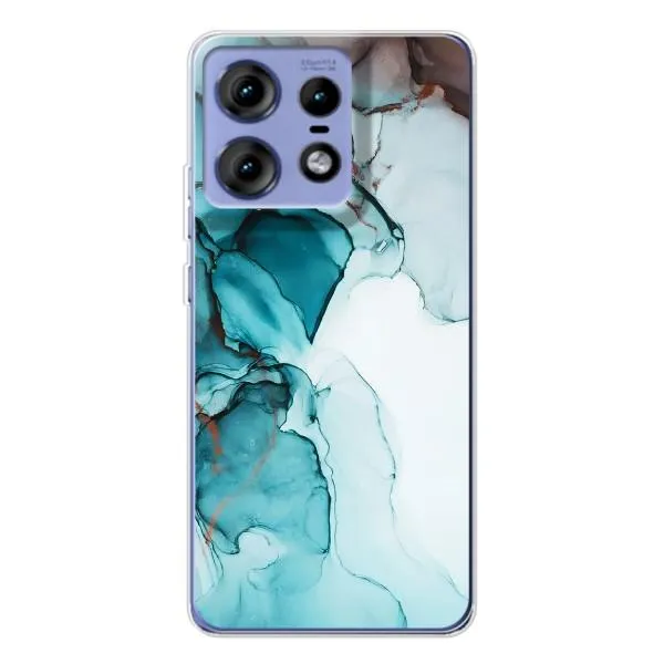 Чохол з принтом «Бірюзовий мрамор» для Motorola Edge 50 Pro Чохол з принтом «Бірюзовий мрамор» для Motorola Edge 50 Pro