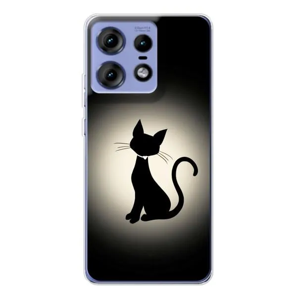 Чехол с принтом «Силуэт котика» для Motorola Edge 50 Pro Чехол с принтом «Силуэт котика» для Motorola Edge 50 Pro