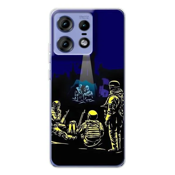 Чехол с принтом «Рождество в Украине» для Motorola Edge 50 Pro
