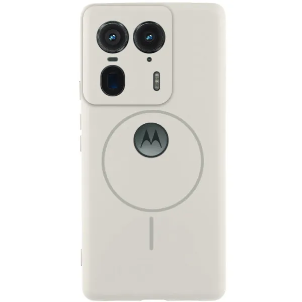 Чохол Silicone Cover Lakshmi Full Camera (AA) with Magnetic Fit для Motorola Edge 50 Ultra — Білий — фото 1