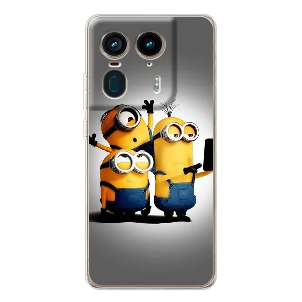 Чехол с принтом «Три миньона» для Motorola Edge 50 Ultra