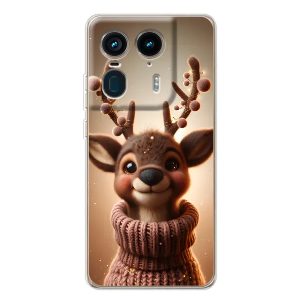 Чехол с принтом «Олень в свитере» для Motorola Edge 50 Ultra
