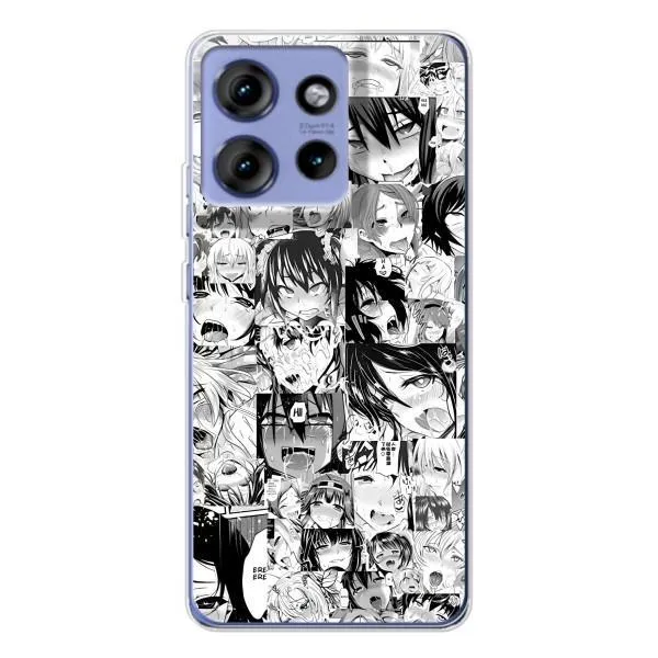 Чехол с принтом «Ahegao manga» для Motorola Edge 50
