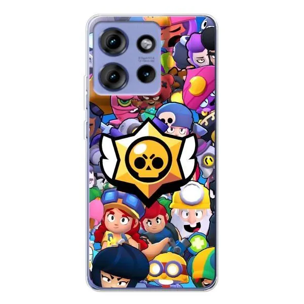 Чехол с принтом «Лого Brawl Stars» для Motorola Edge 50 Чехол с принтом «Лого Brawl Stars» для Motorola Edge 50