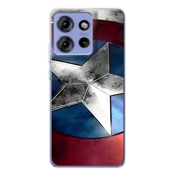 Чехол с принтом «Щит Капитана Америки» для Motorola Edge 50
