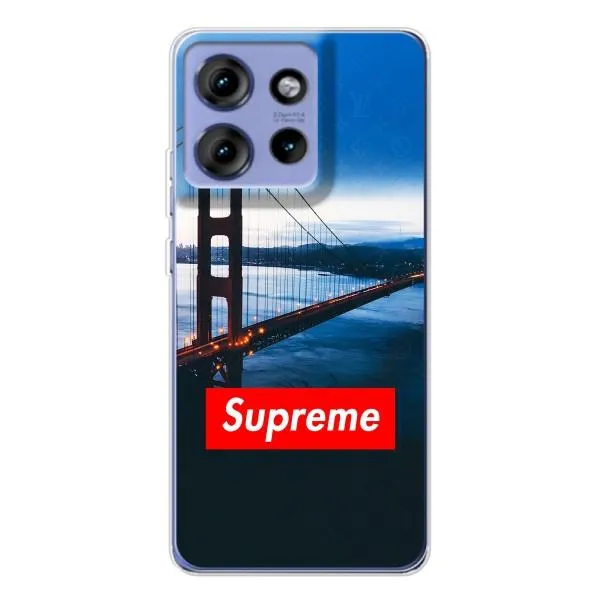 Чехол с принтом «Стиль Supreme» для Motorola Edge 50