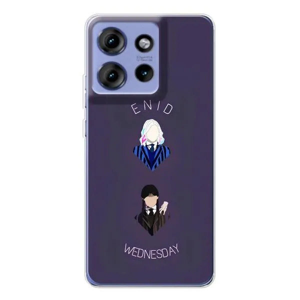 Чехол с принтом «Уэнздей и подруга» для Motorola Edge 50