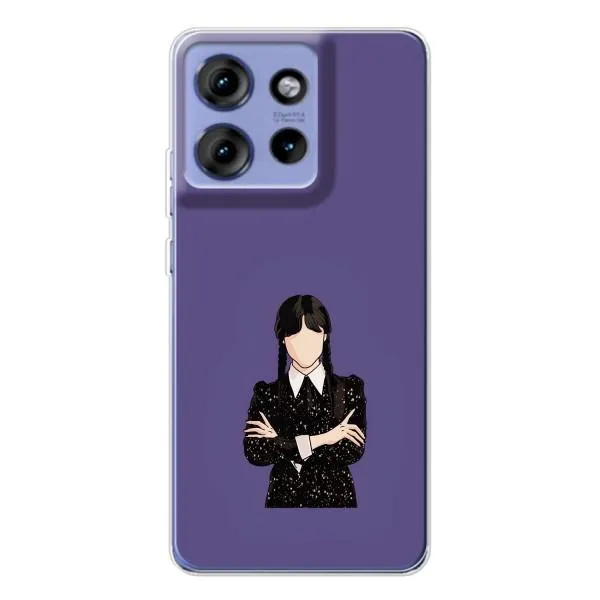 Чехол с принтом «Уэнздей в черном» для Motorola Edge 50