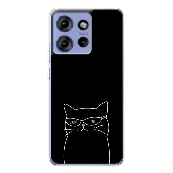 Чехол с принтом «Равнодушный кот» для Motorola Edge 50