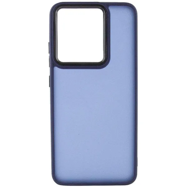 Чехол TPU+PC Lyon Frosted для Motorola Edge 60 Fusion — Темно-синий — фото 2
