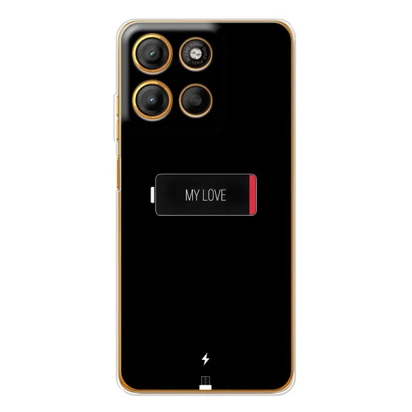 Чехол с принтом «Love battery» для Motorola Edge 60 Fusion