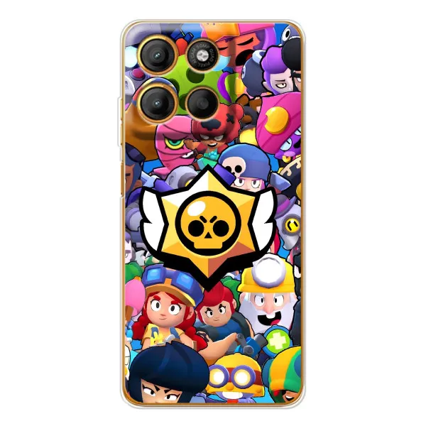 Чехол с принтом «Лого Brawl Stars» для Motorola Edge 60 Fusion