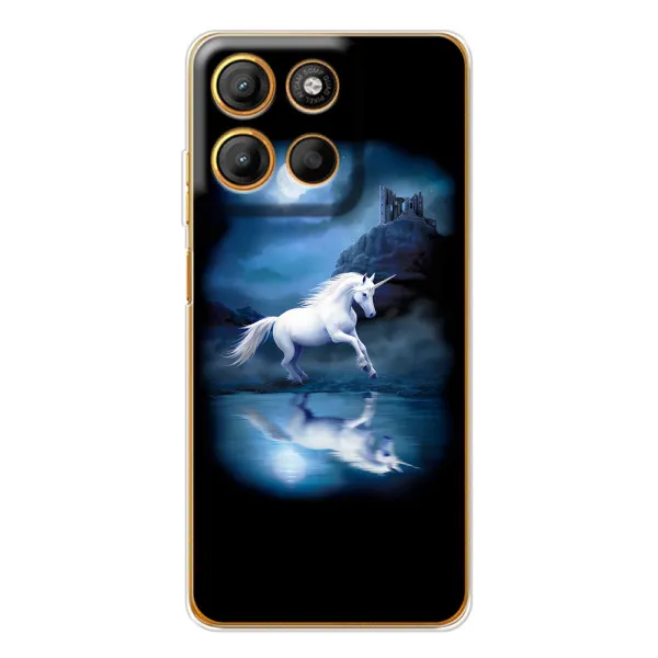 Чехол с принтом «Единорог» для Motorola Edge 60 Fusion