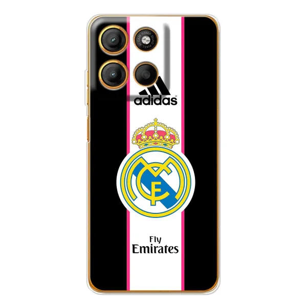 Чехол с принтом «лого Real Madrid» для Motorola Edge 60 Fusion