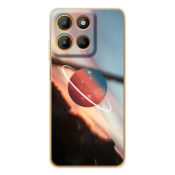 Чехол с принтом «Сатурн» для Motorola Edge 60 Fusion