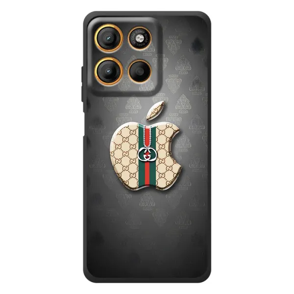 Чохол з принтом «Apple gucci» для Motorola Edge 60 Neo Чохол з принтом «Apple gucci» для Motorola Edge 60 Neo