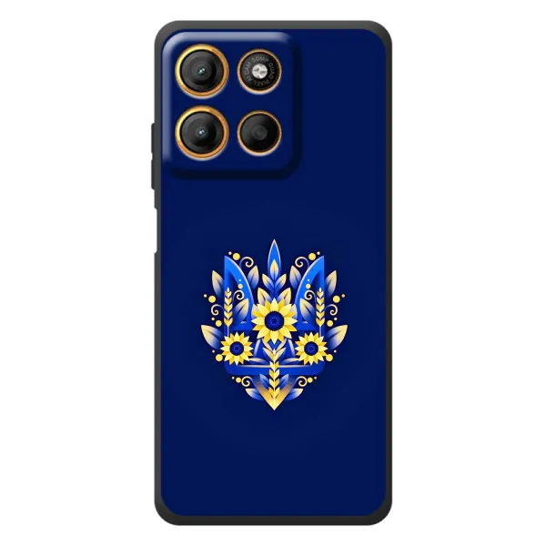 Чохол з принтом «Квітковий Герб» для Motorola Edge 60 Neo