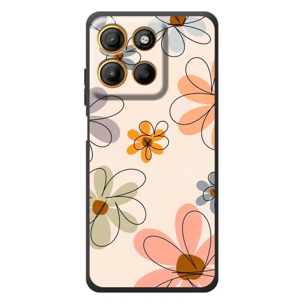 Чехол с принтом «Разноцветные цветы» для Motorola Edge 60 Neo Чехол с принтом «Разноцветные цветы» для Motorola Edge 60 Neo