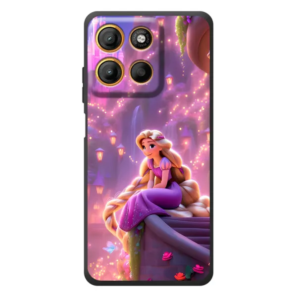 Чехол с принтом «Рапунцель в замке» для Motorola Edge 60 Neo