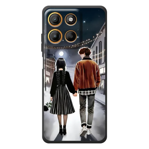 Чохол з принтом «Венздей та Тайлер» для Motorola Edge 60 Neo