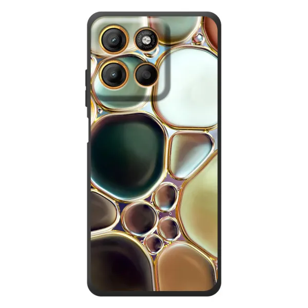 Чехол с принтом «Радужный Мрамор» для Motorola Edge 60 Neo