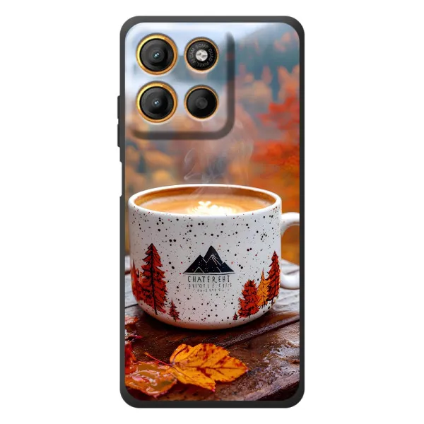 Чехол с принтом «Кофе на природе» для Motorola Edge 60 Neo