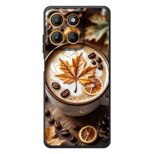 Чехол с принтом «Пряный кофе» для Motorola Edge 60 Neo
