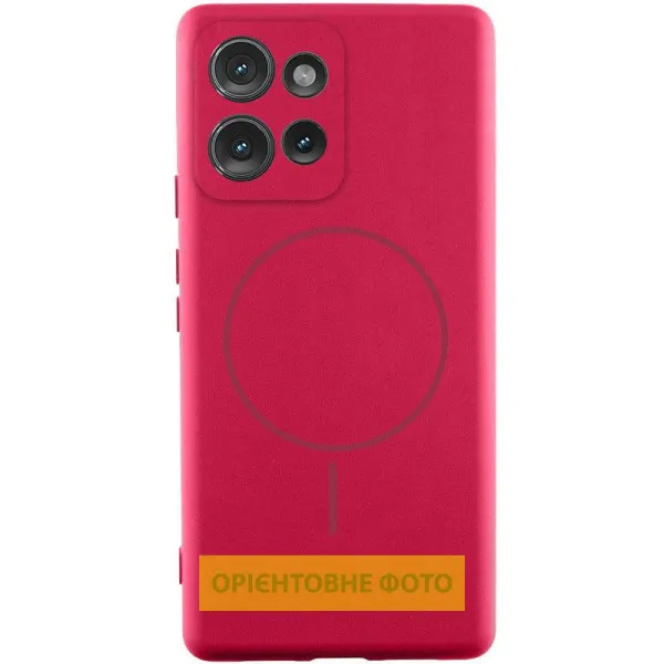 Чехол Silicone Cover Lakshmi Full Camera (AA) with Magnetic Fit для Motorola Edge 60 Pro — Красный