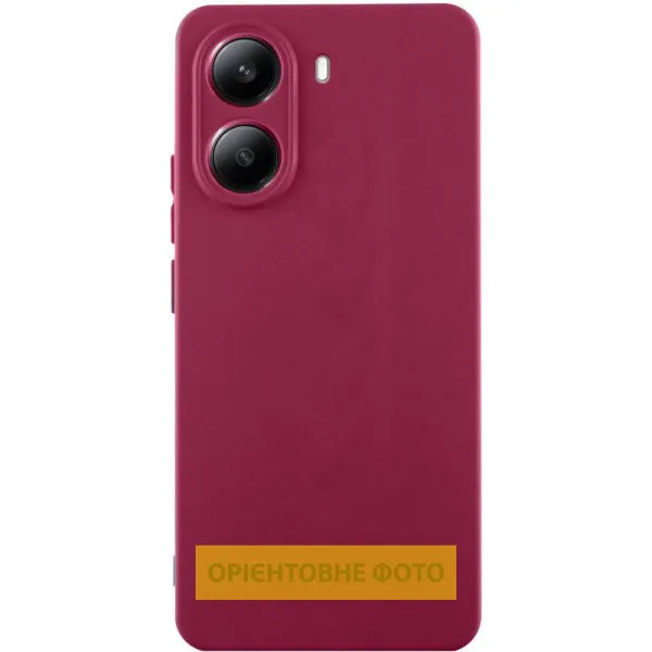 Чехол Silicone Cover Ummi Lakshmi Full Camera (AA) для Motorola Edge 60 Pro — Бордовый