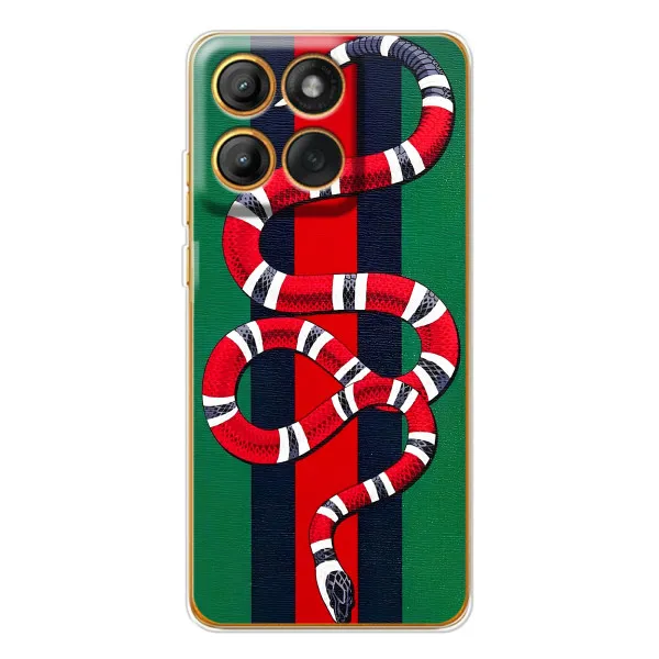 Чехол с принтом «Gucci змия» для Motorola Edge 60 Pro