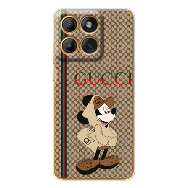 Чехол с принтом «Mickey GUCCI» для Motorola Edge 60 Pro