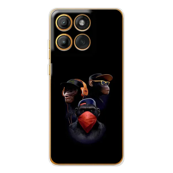 Чехол с принтом «Три обезьяны» для Motorola Edge 60 Pro Чехол с принтом «Три обезьяны» для Motorola Edge 60 Pro