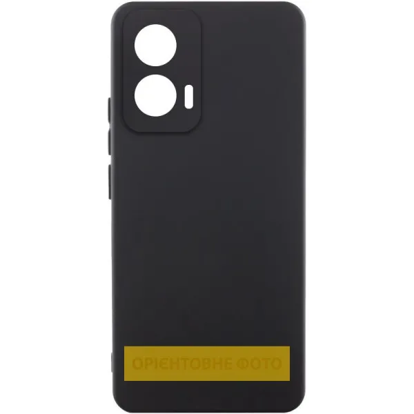 Чехол Silicone Cover Lakshmi Full Camera (AAA) для Motorola Edge 60 / Edge 60 Fusion — Черный — фото 1