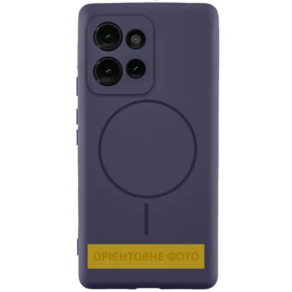 Чохол Silicone Cover Lakshmi Full Camera (AA) with Magnetic Fit для Motorola Edge 60 / 60 Fusion — Темно-синій